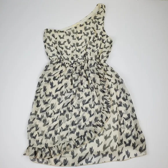 Everly One Shoulder Print Dress - Picture 1 of 5